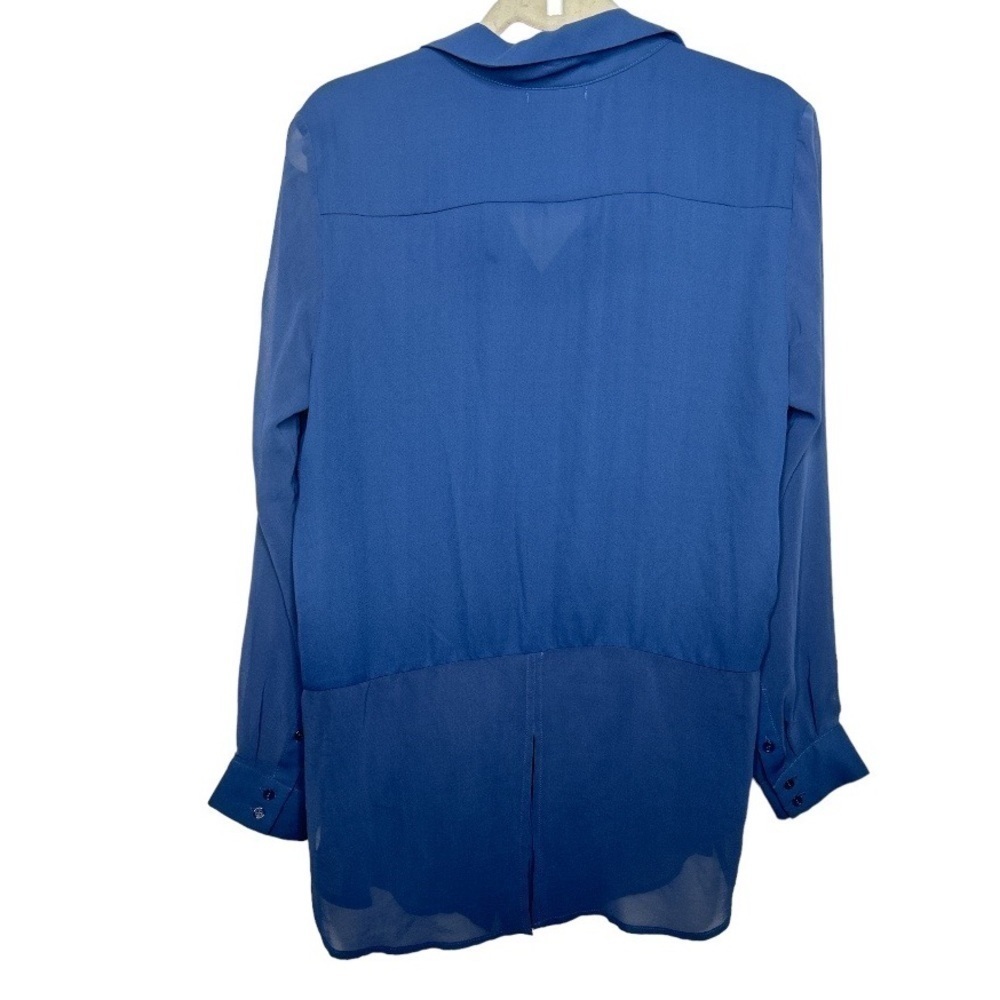 Anthropologie Pleione Button Down Top Blue Size Large - Picture 5 of 6